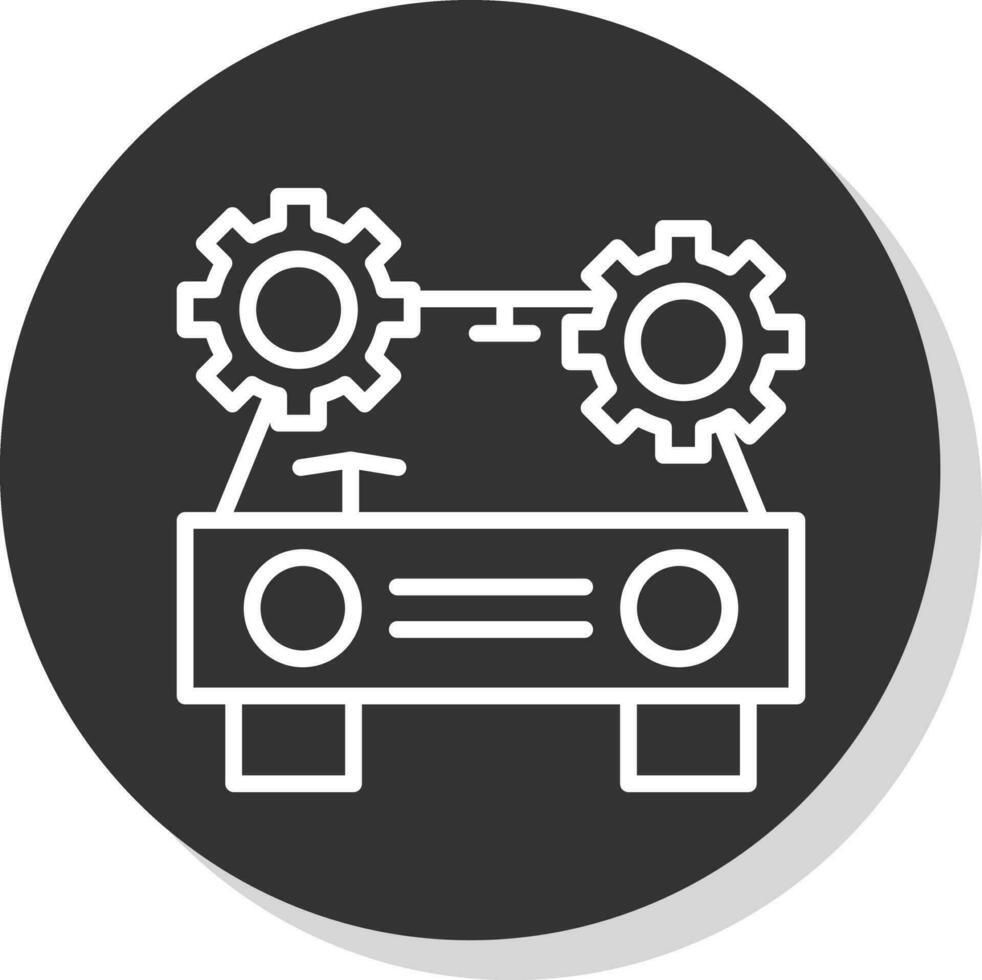 Driverless car Vector Icon Design