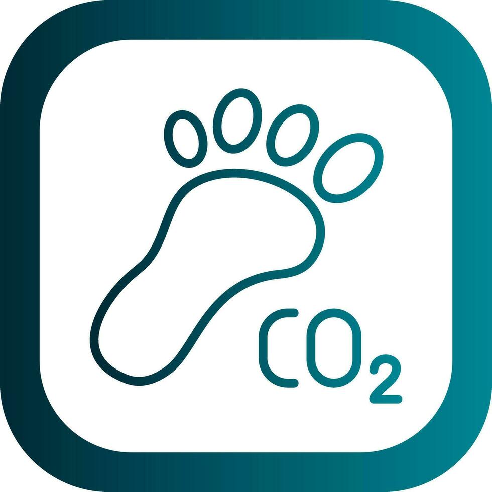 Carbon footprint Vector Icon Design