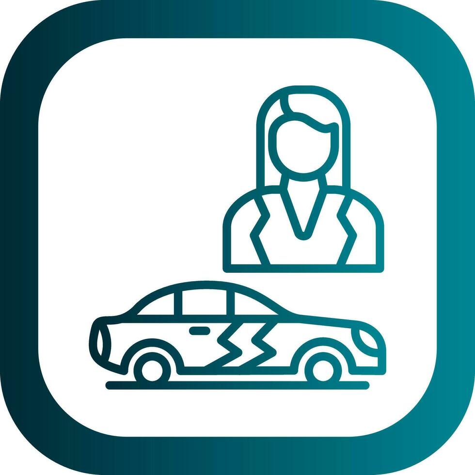 Saleswoman Vector Icon Design