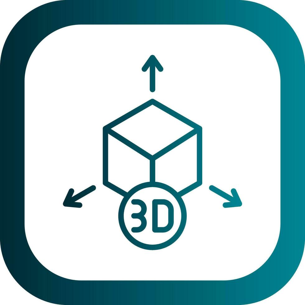 diseño de icono de vector de modelo 3d