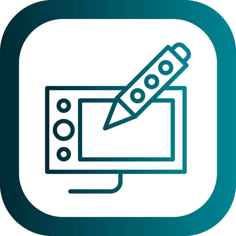 Drawing tablet Vector Icon Design