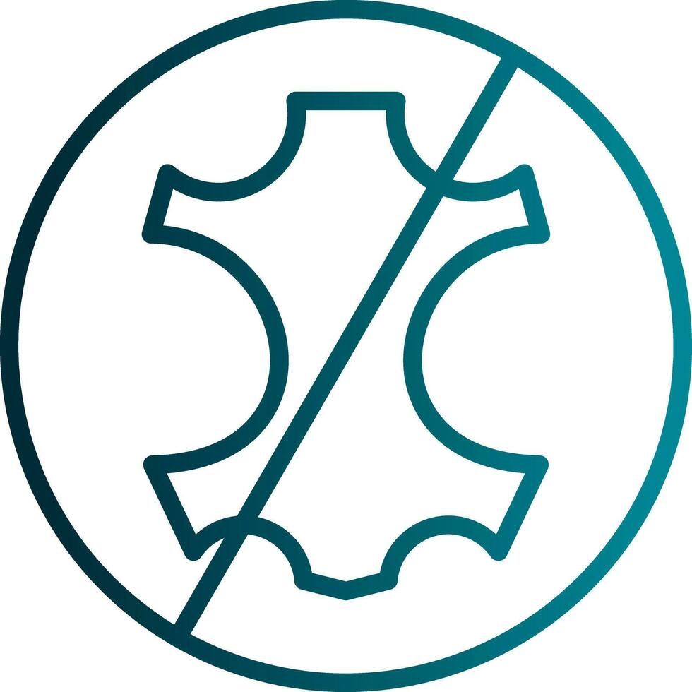 No leather Vector Icon Design