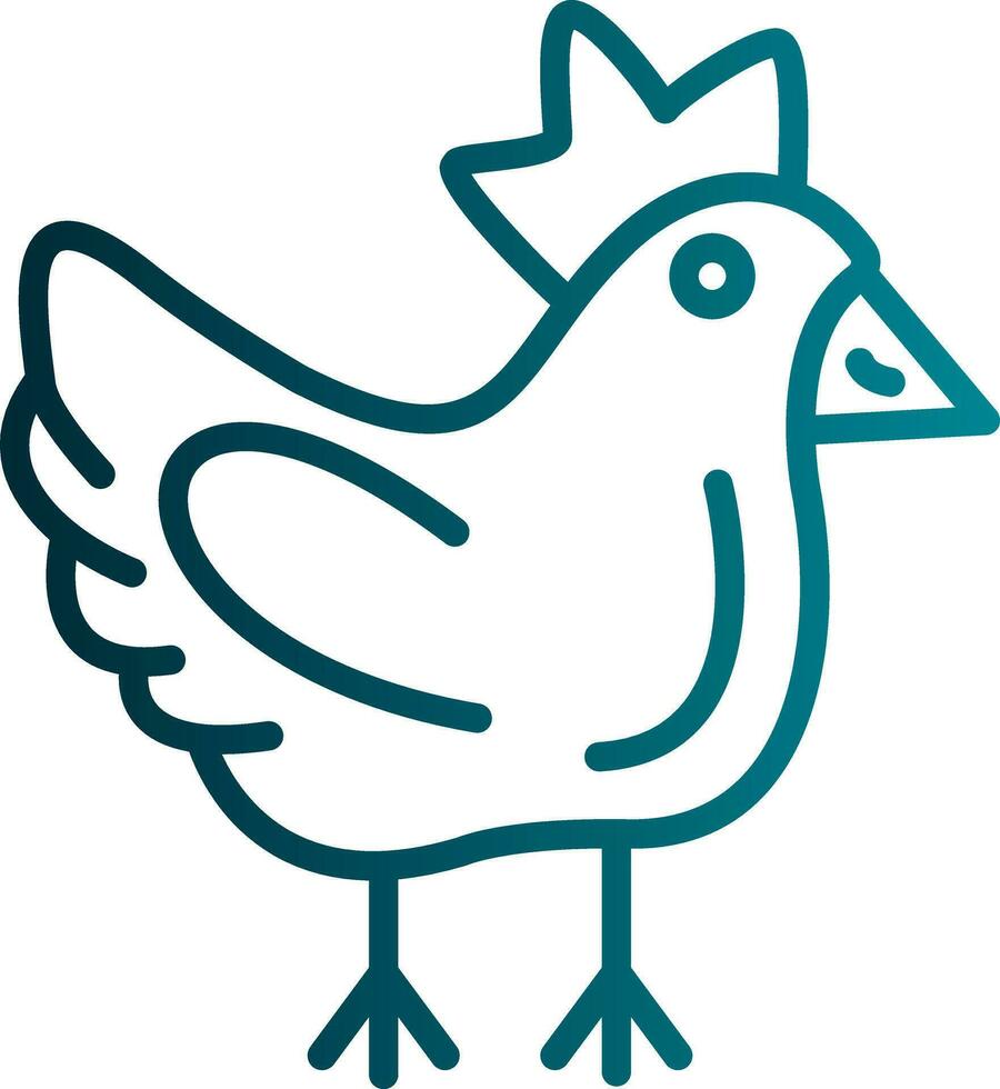 Chicken Vector Icon Design