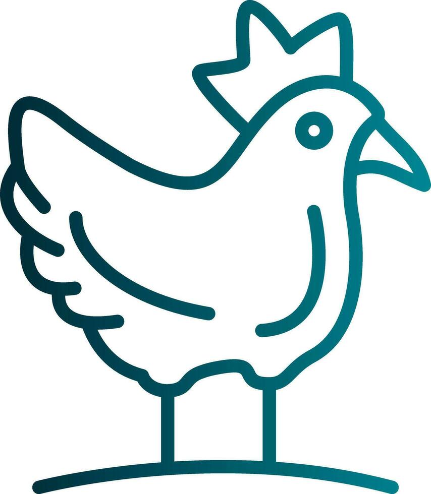Hen Vector Icon Design