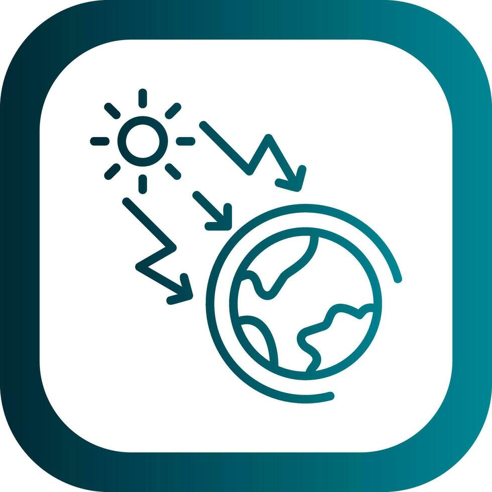 Greenhouse effect Vector Icon Design