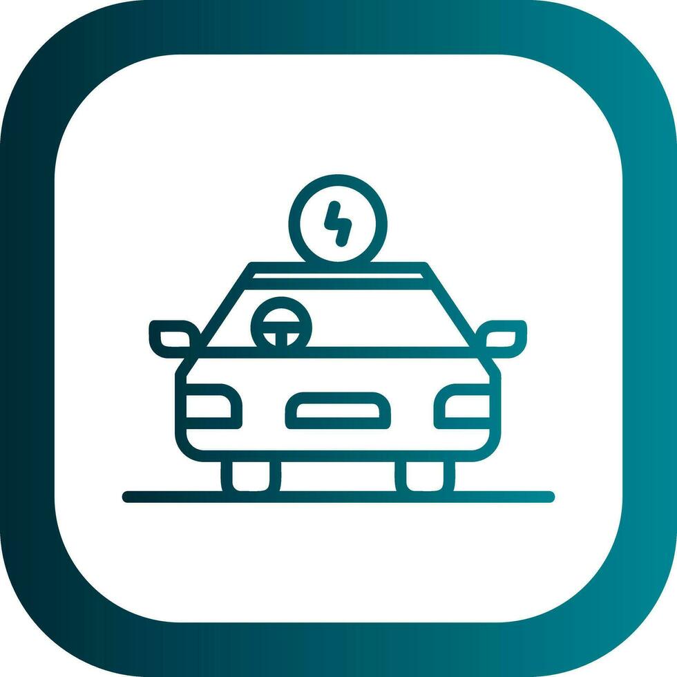Hybrid car Vector Icon Design