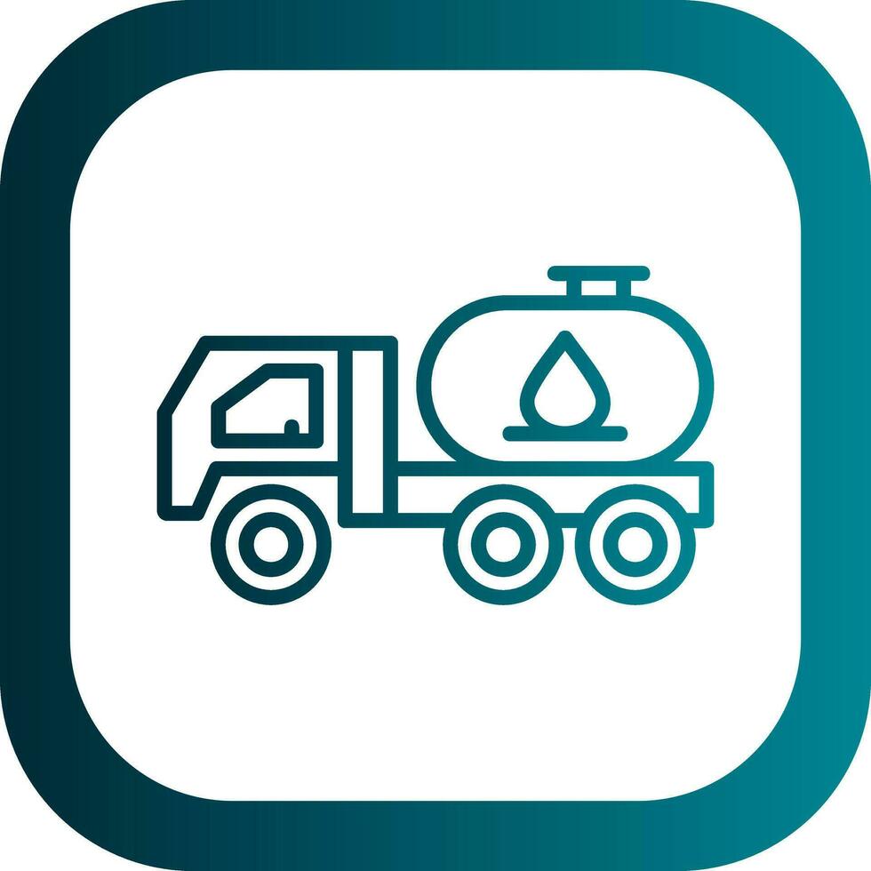 Tanker truck Vector Icon Design