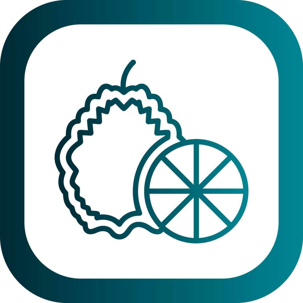 Kaffir lime Vector Icon Design