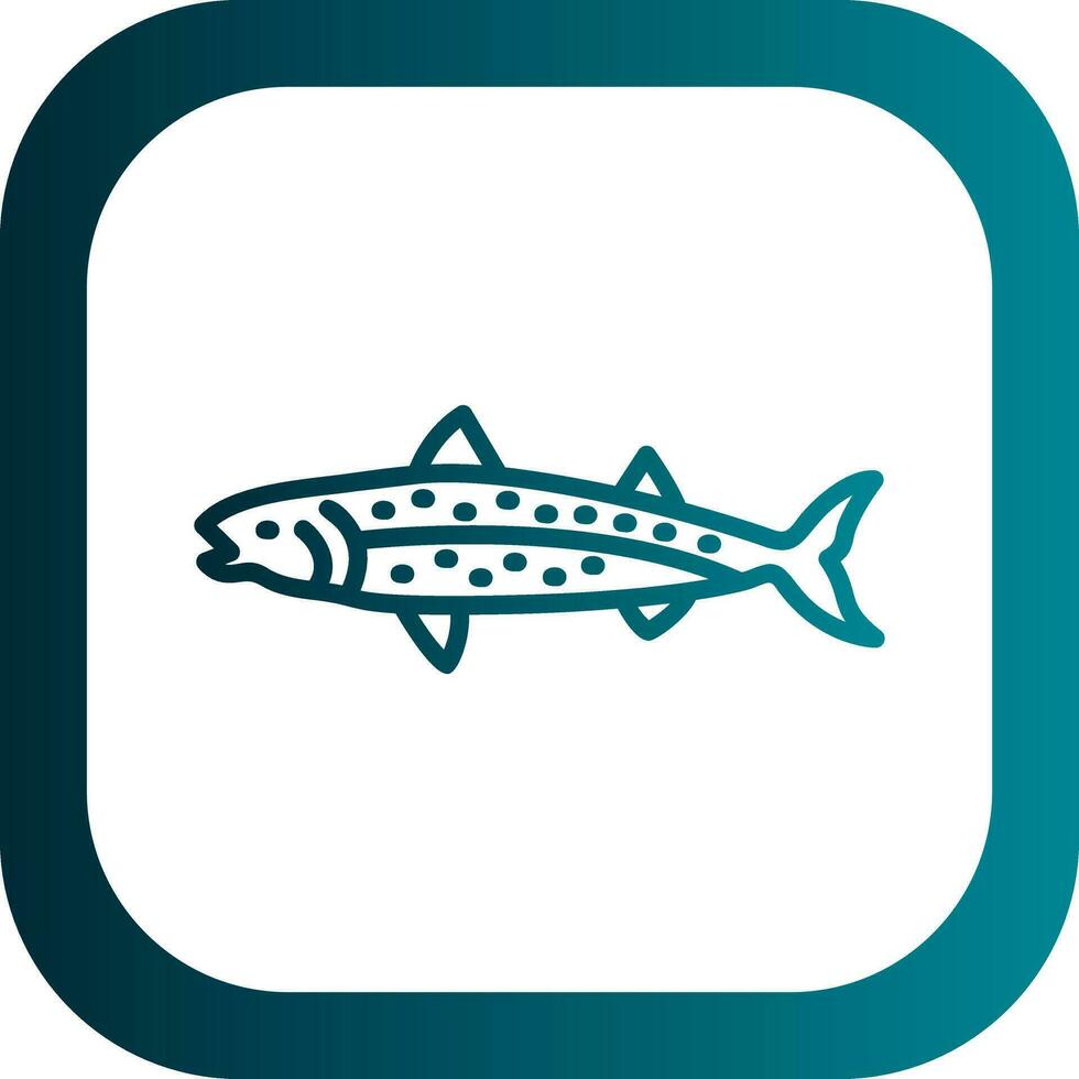 Mackerel Vector Icon Design