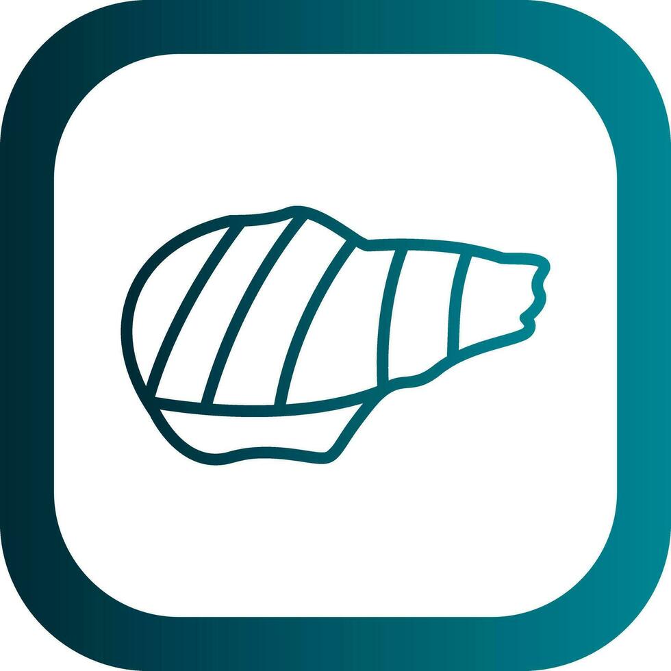 Grilled pork Vector Icon Design