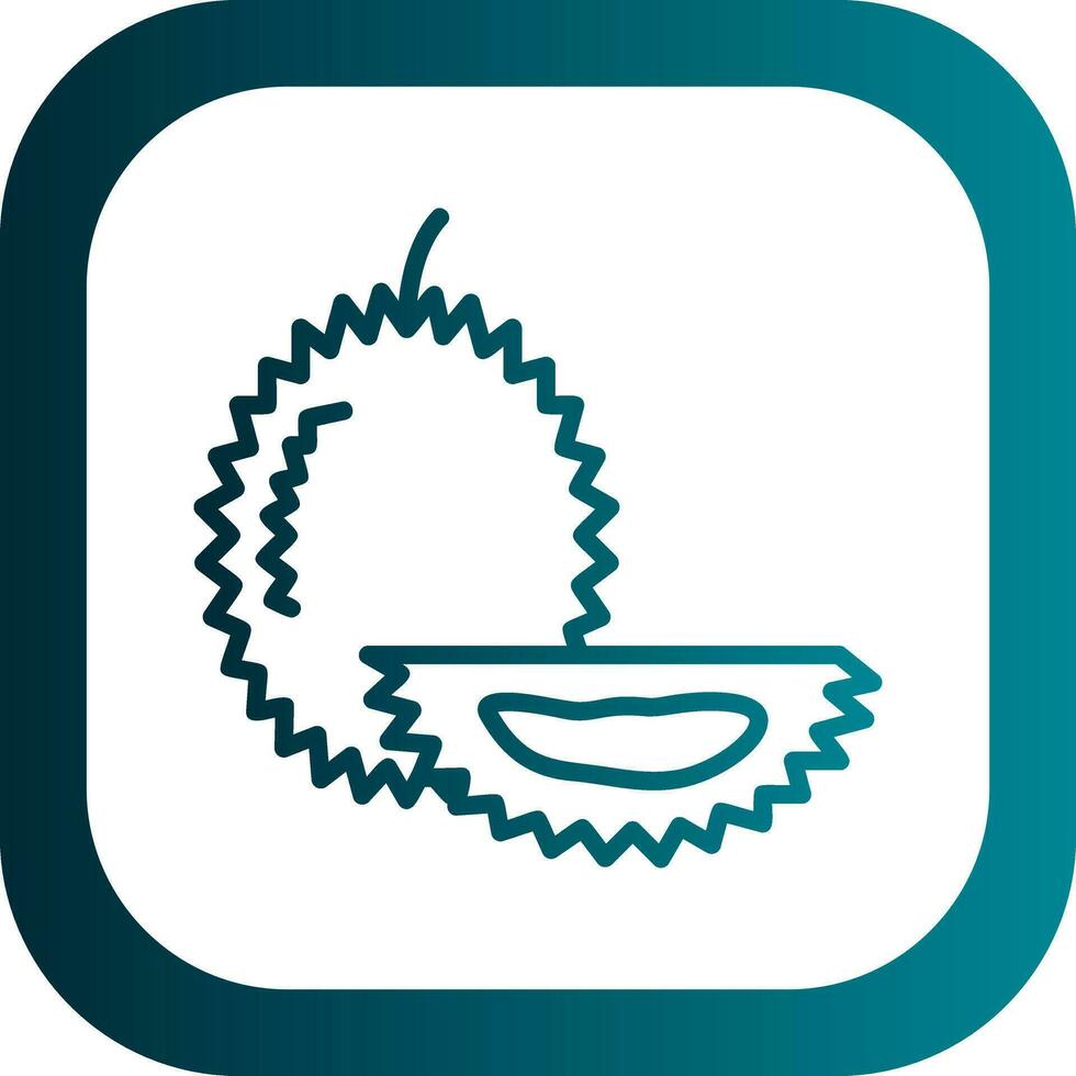 Durian vector icono diseño