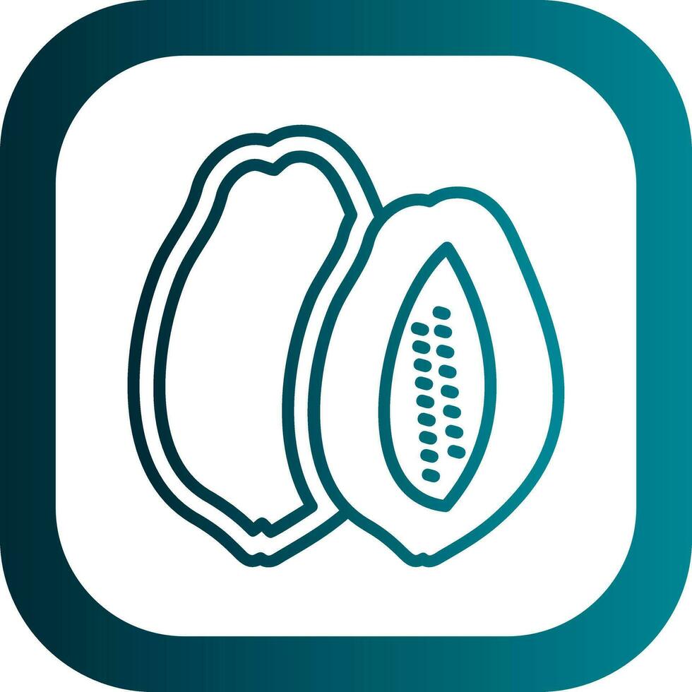 Papaya Vector Icon Design