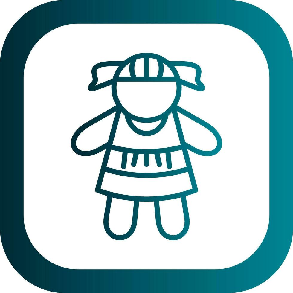 Doll Vector Icon Design