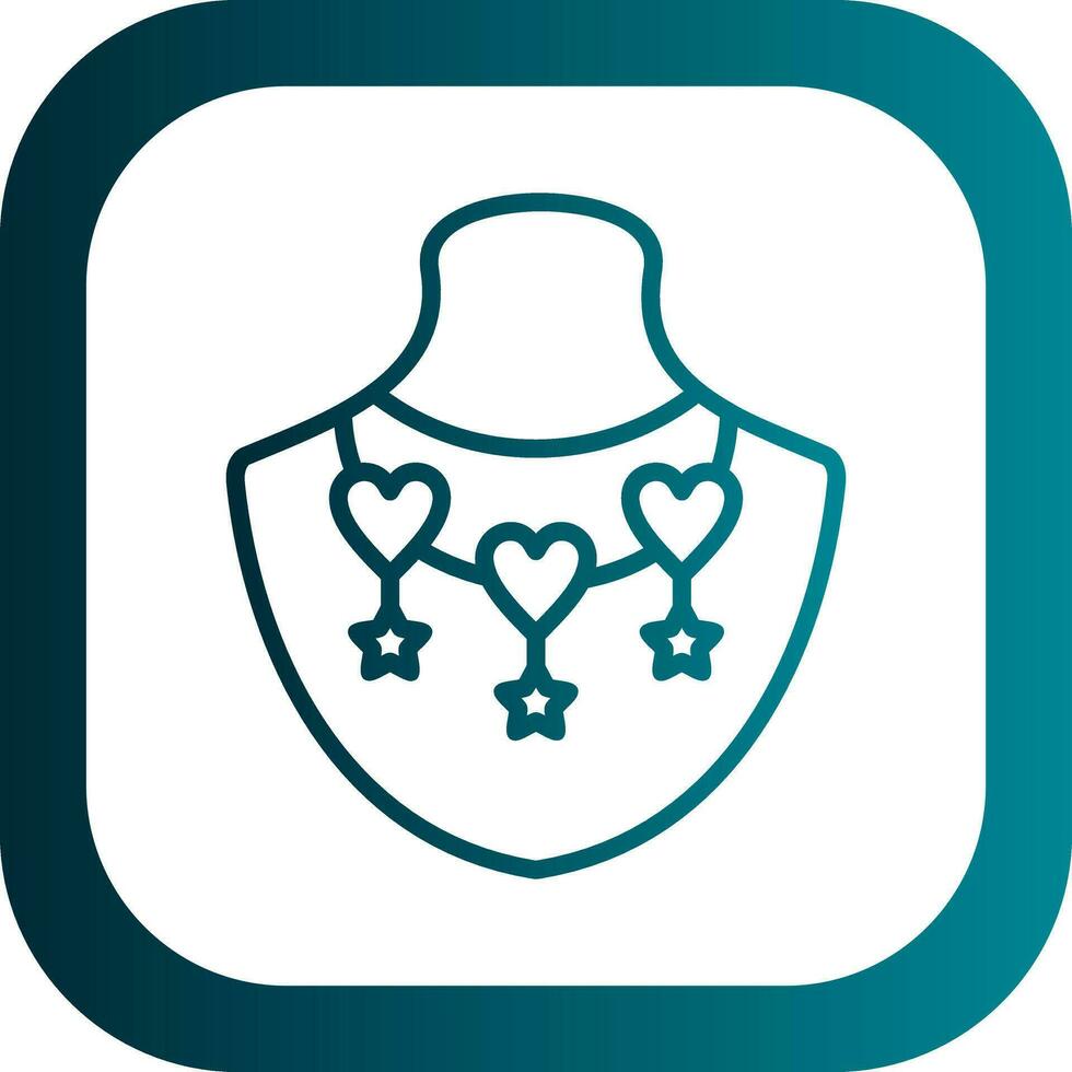 Necklace Vector Icon Design