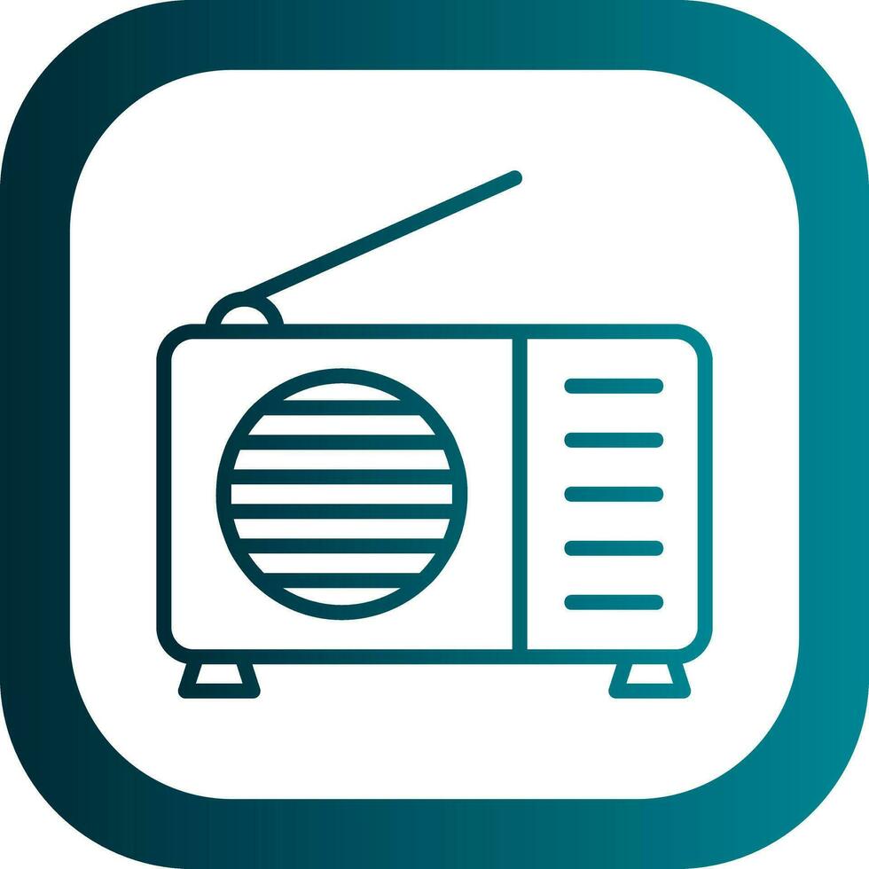 diseño de icono de vector de radio