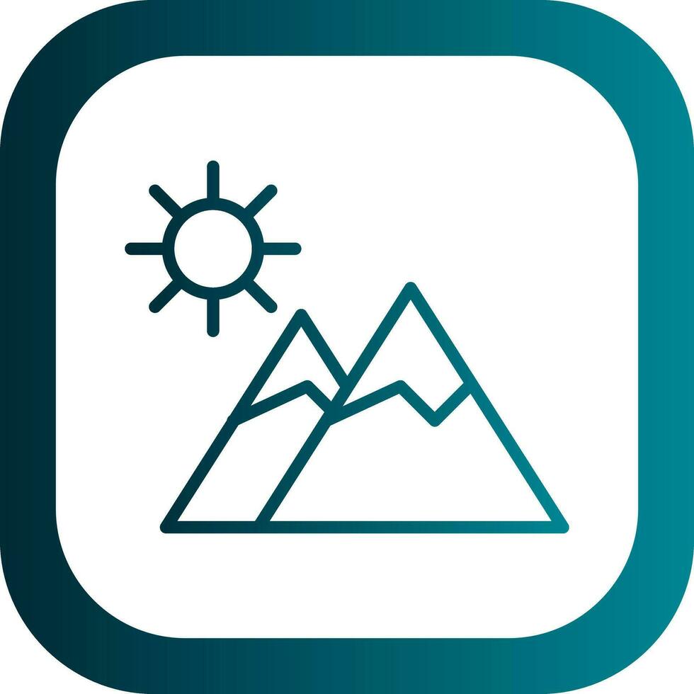 Mountains Vector Icon Design