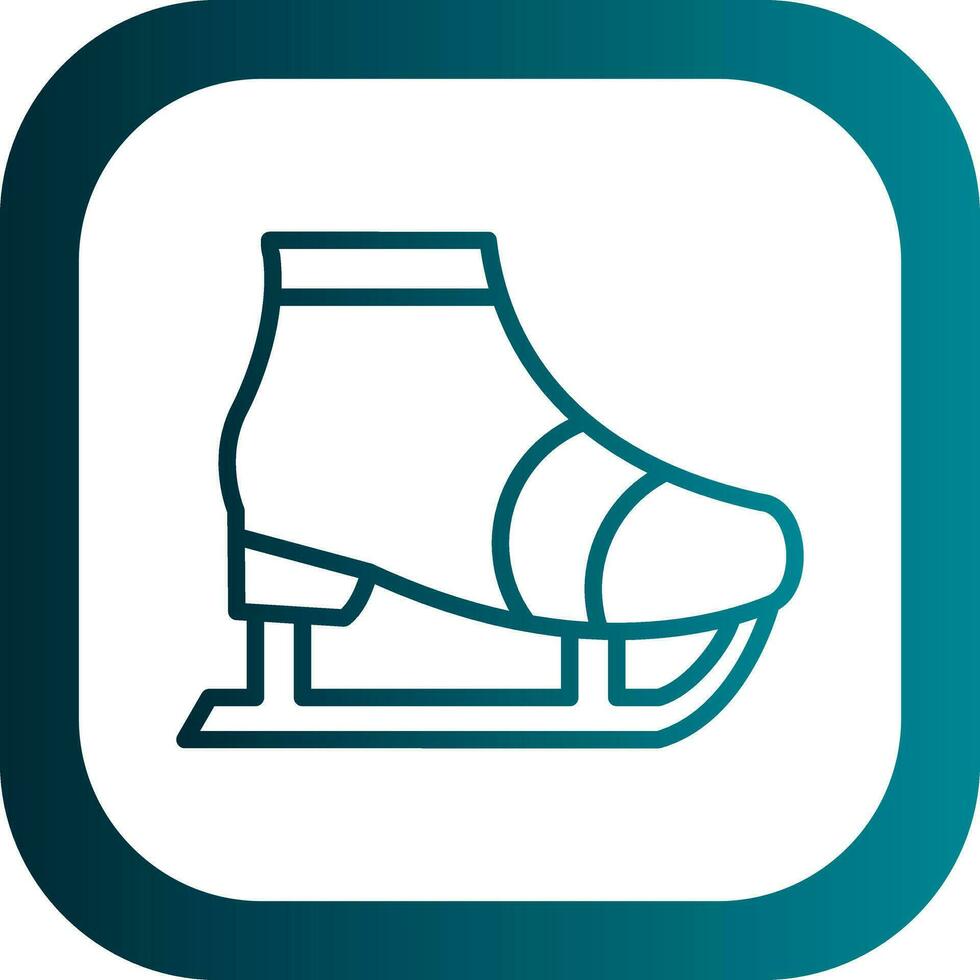 Ice skate Vector Icon Design