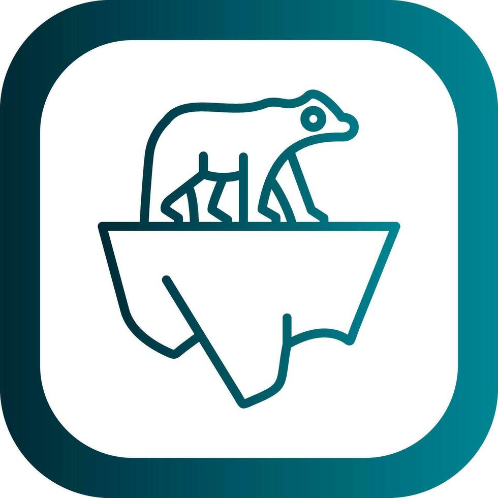 Polar bear Vector Icon Design
