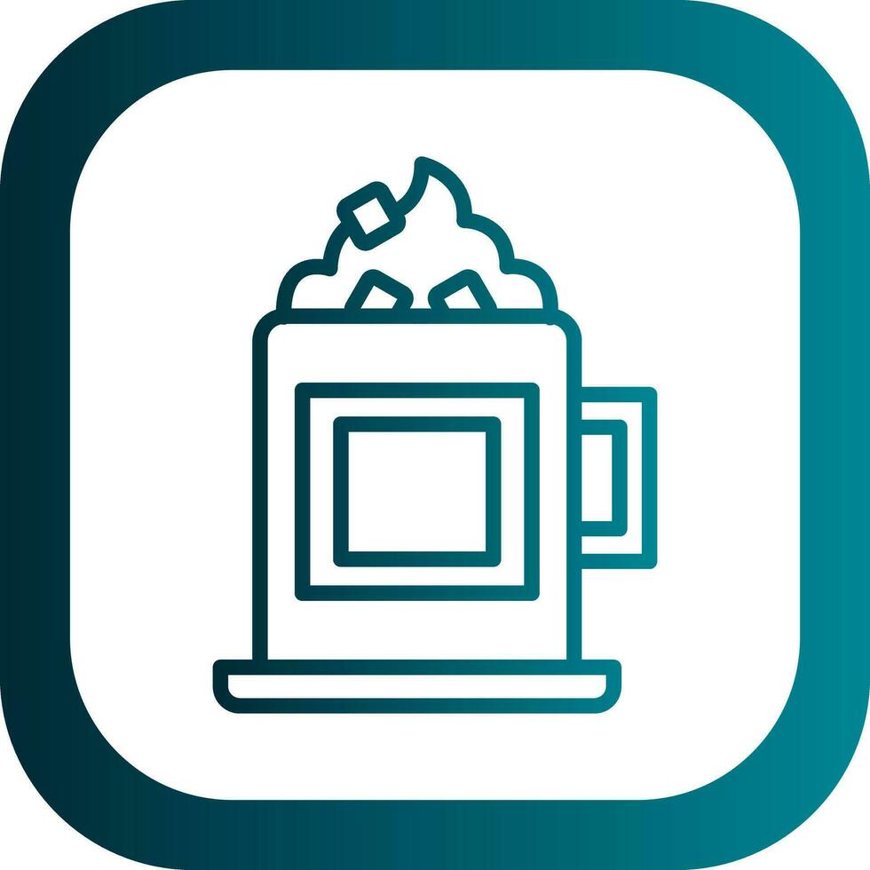 Hot chocolate Vector Icon Design