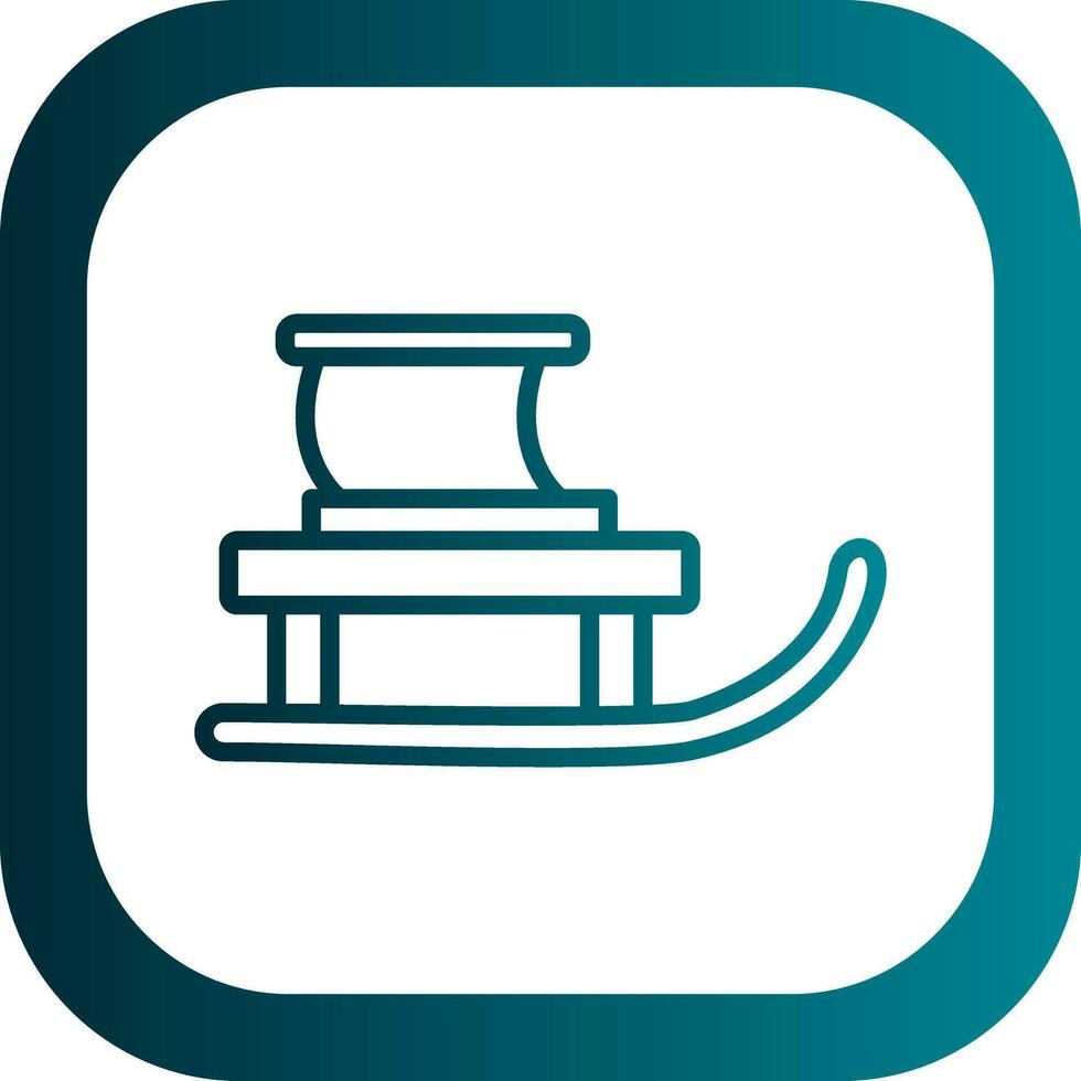Sled Vector Icon Design
