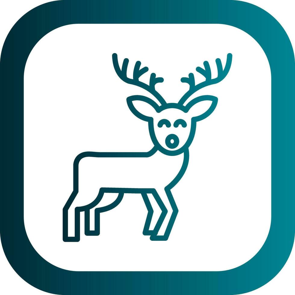 Reindeer Vector Icon Design