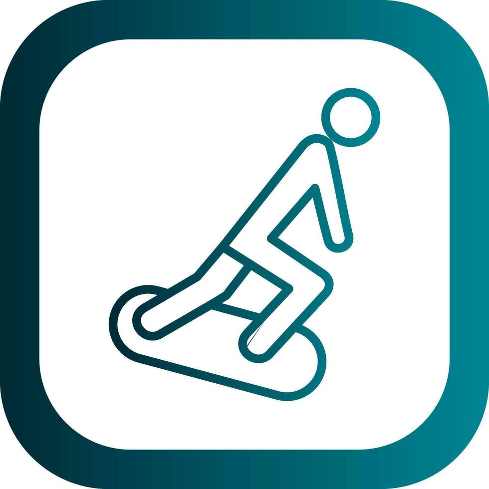 Snowboarding Vector Icon Design