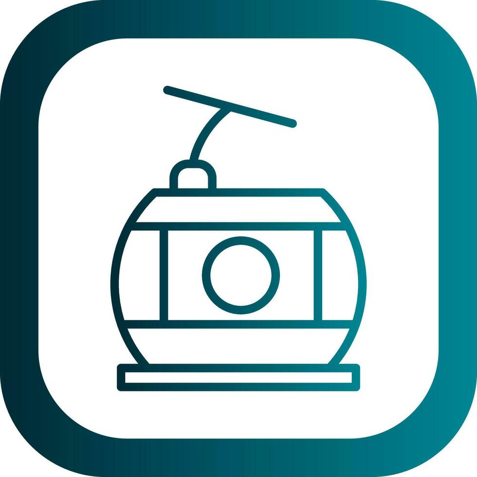 Cable car Vector Icon Design