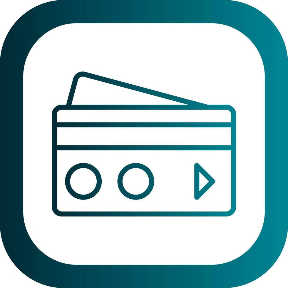 Debit card Vector Icon Design