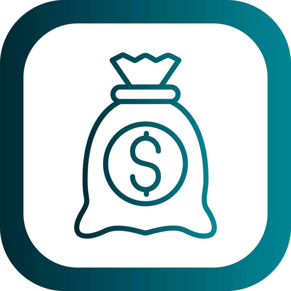 Money bag Vector Icon Design