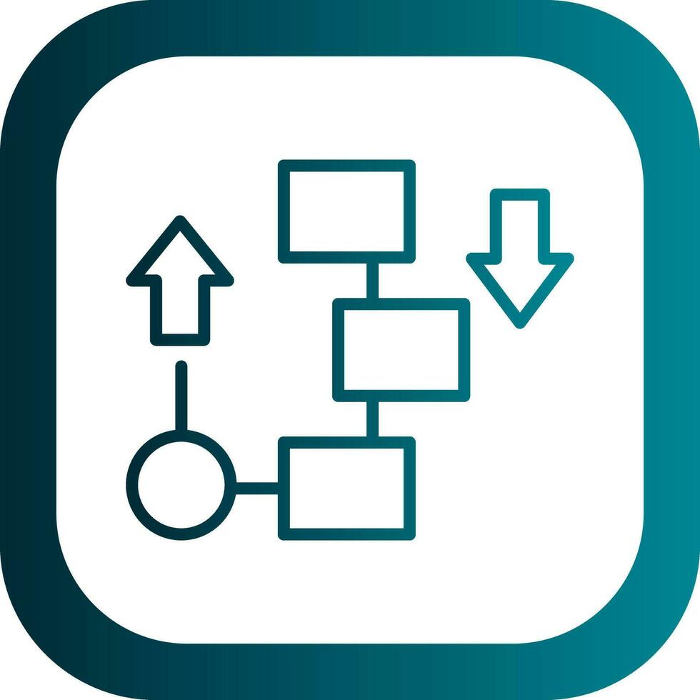 Flow diagram Vector Icon Design