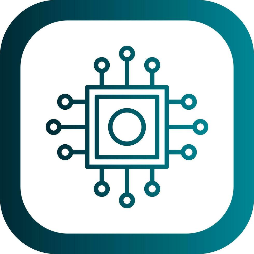 Cpu Vector Icon Design