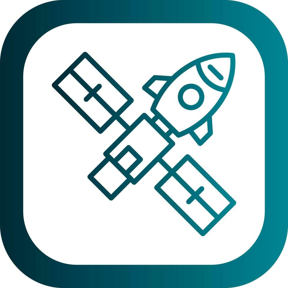 Space station Vector Icon Design