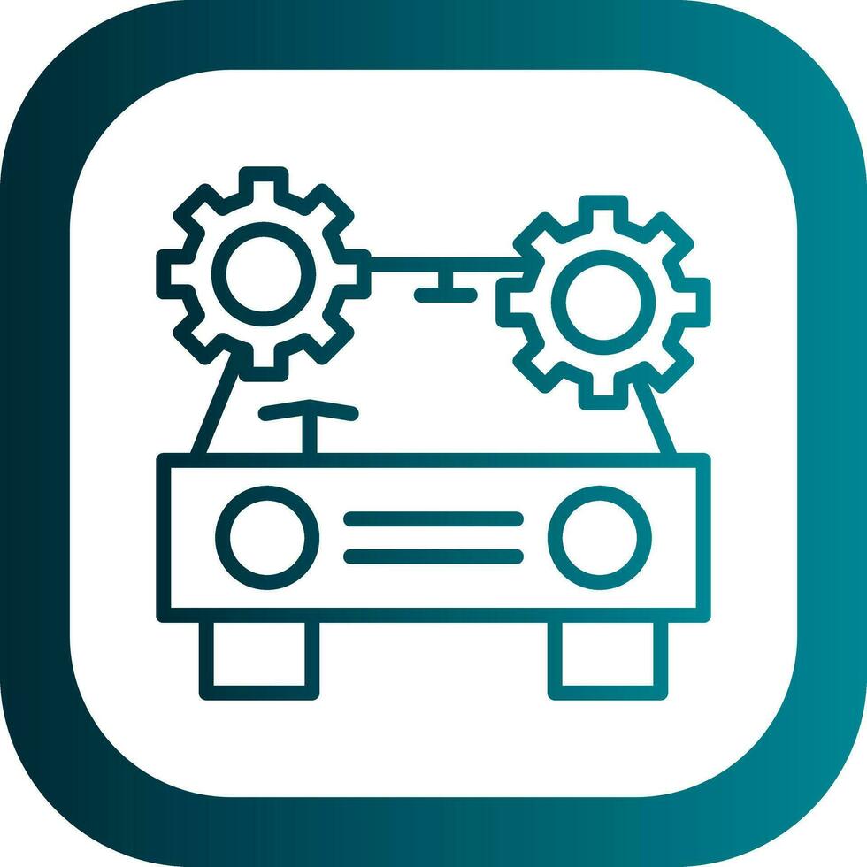 Driverless car Vector Icon Design