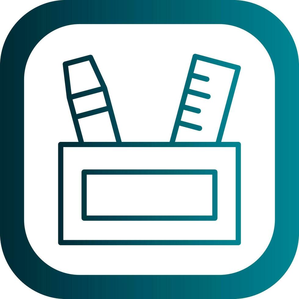 Pencil case Vector Icon Design