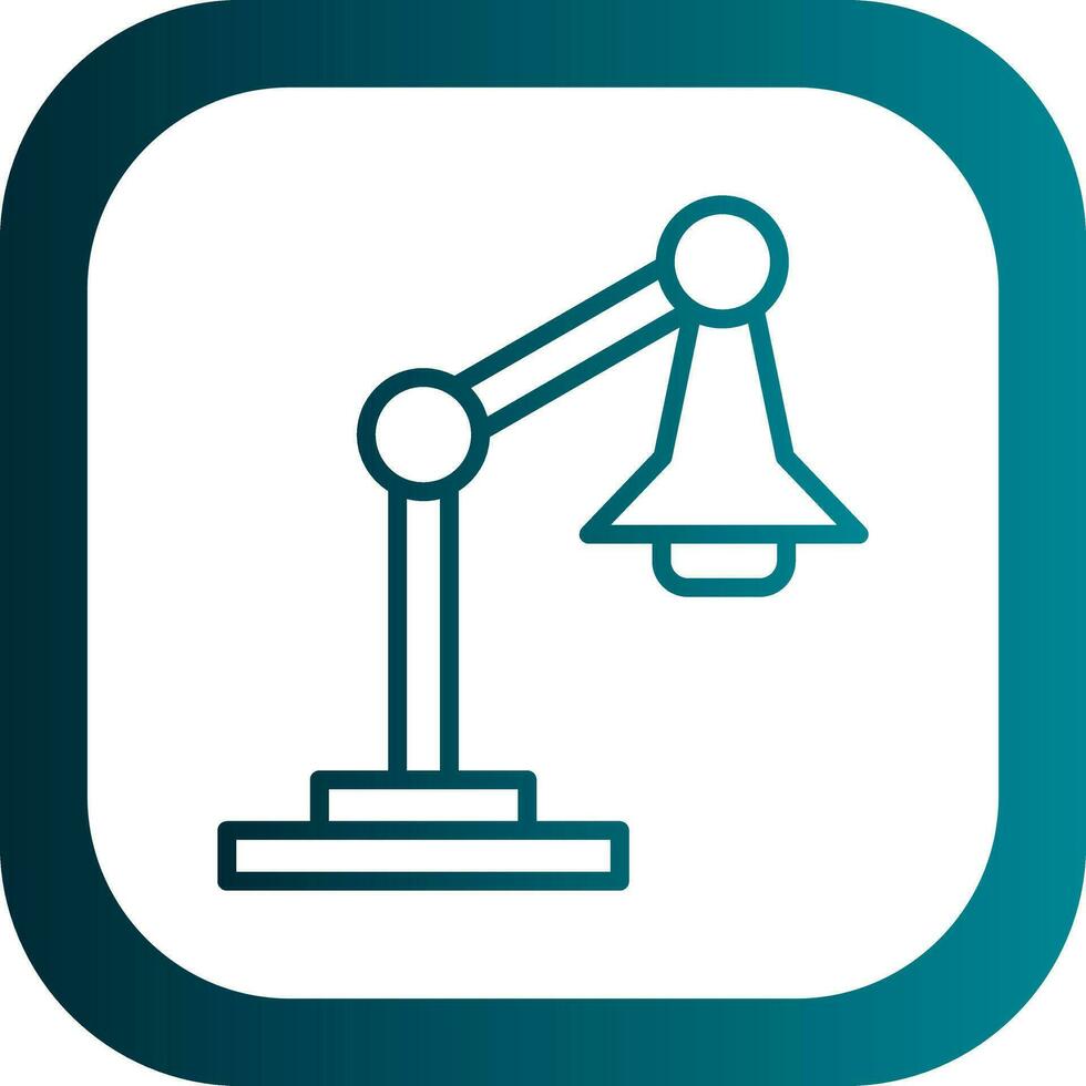 Desk lamp Vector Icon Design