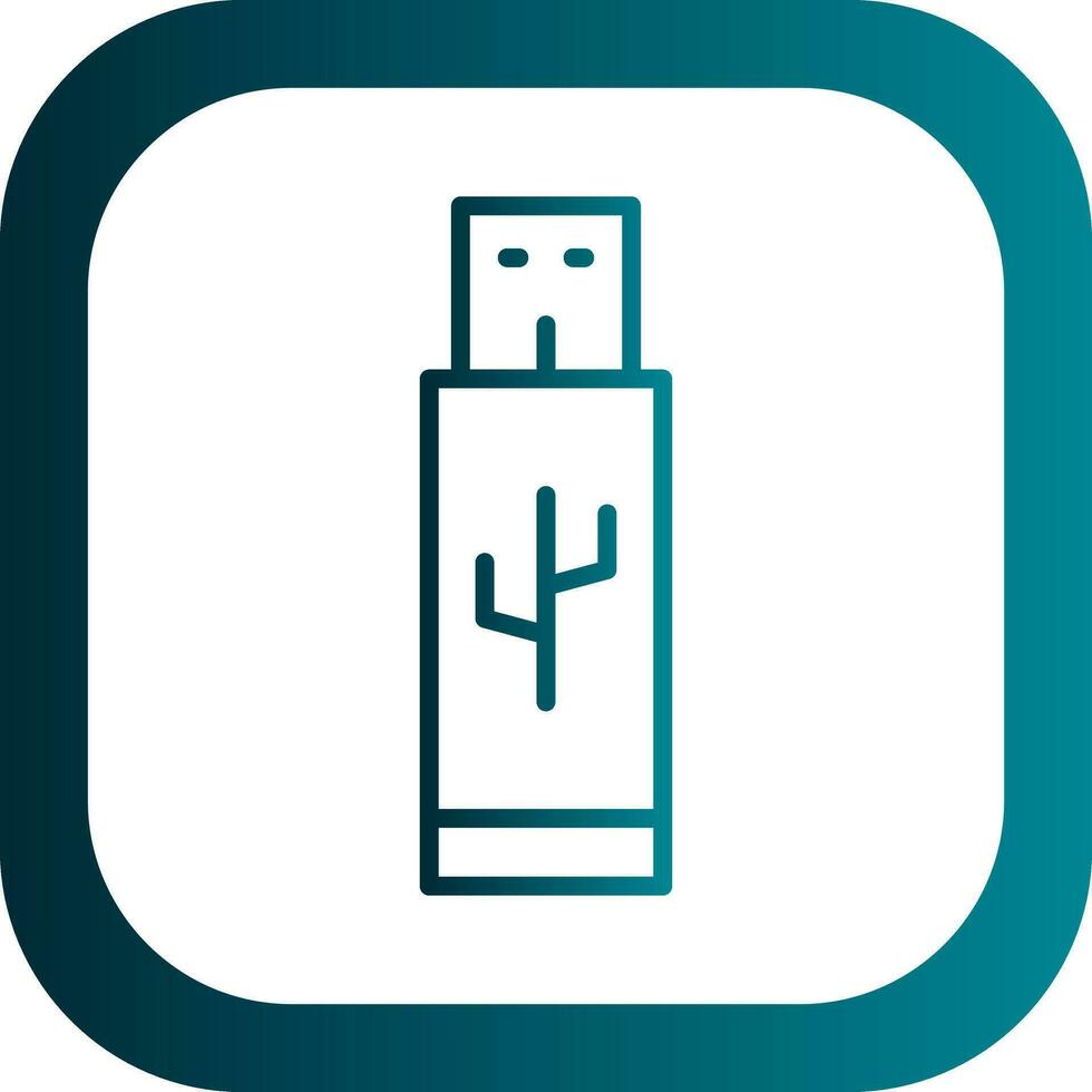 Pendrive Vector Icon Design