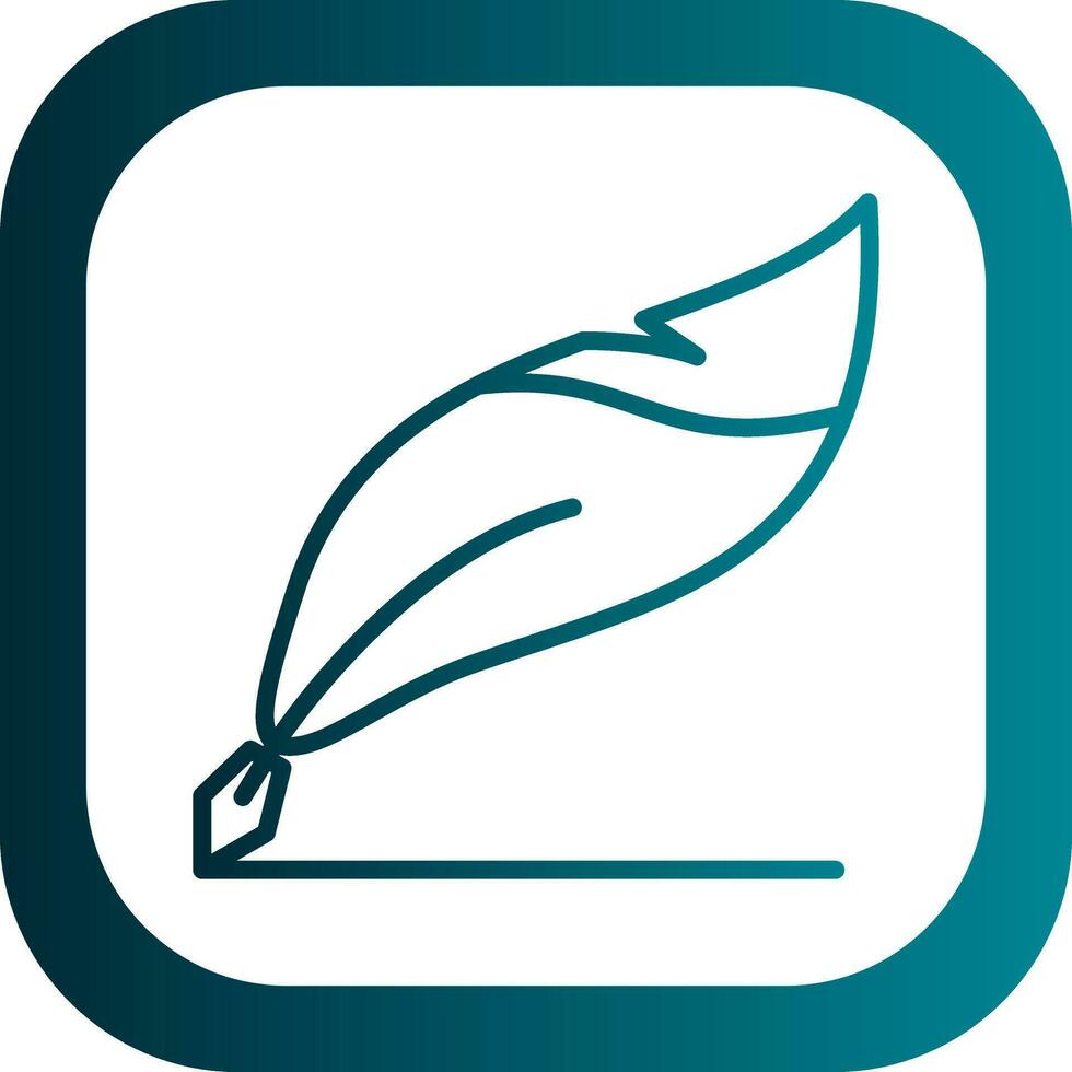 Quill pen Vector Icon Design