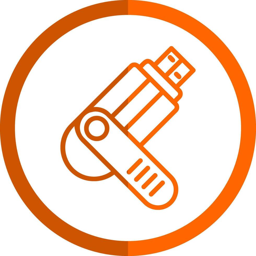 Flash drive Vector Icon Design