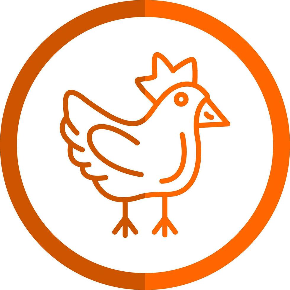 Chicken Vector Icon Design