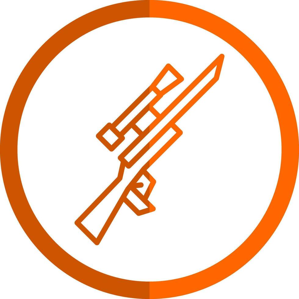 diseño de icono de vector de rifle