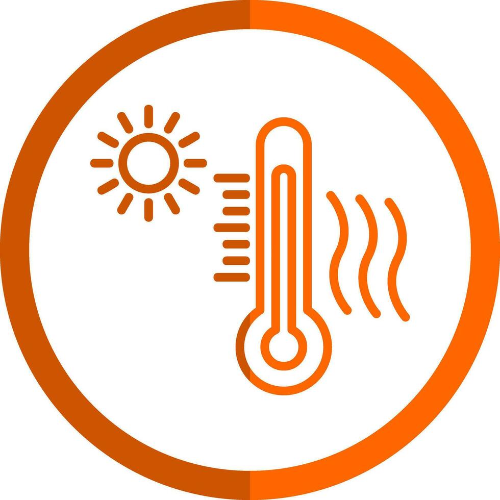 Heat wave Vector Icon Design