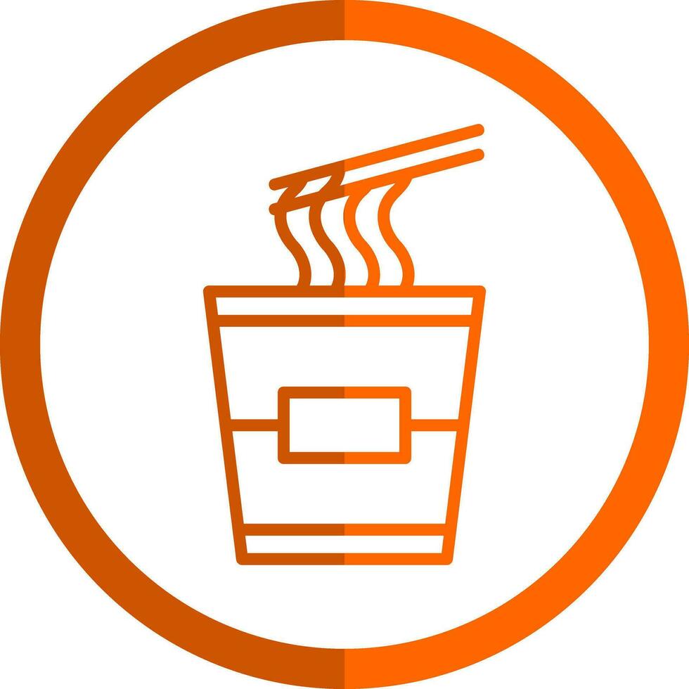 Instant noodles Vector Icon Design
