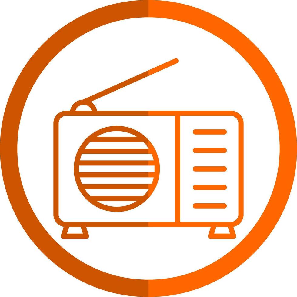 diseño de icono de vector de radio