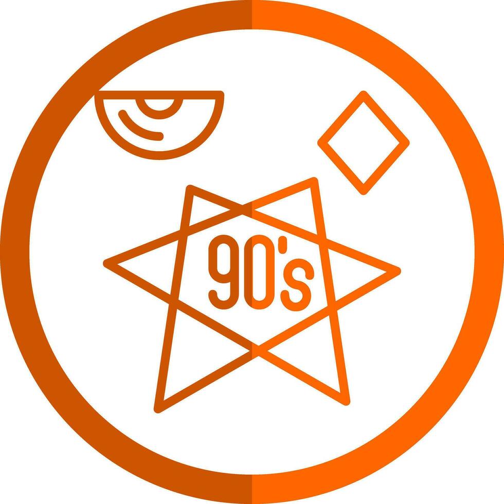 90s vector icono diseño