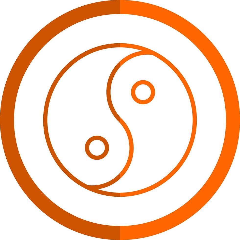 Yin yang Vector Icon Design