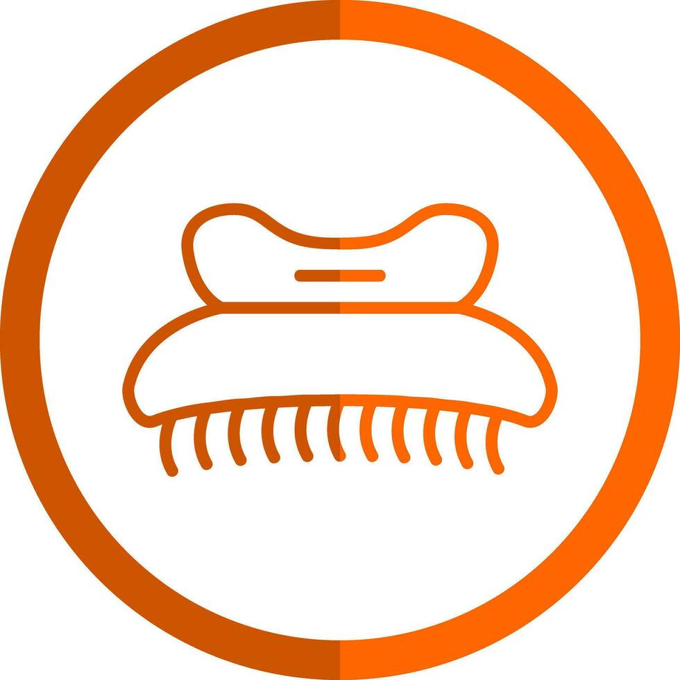 Hair clip Vector Icon Design