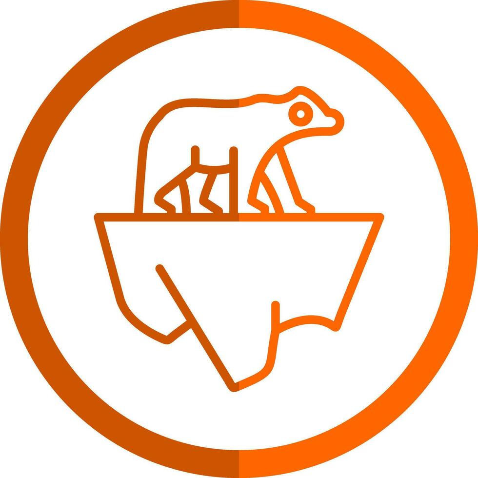 Polar bear Vector Icon Design