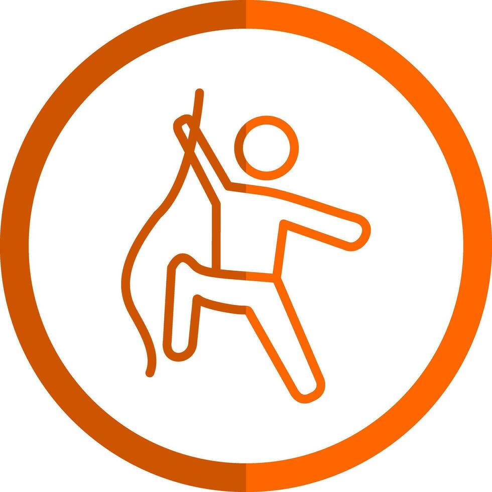 Climbing Vector Icon Design