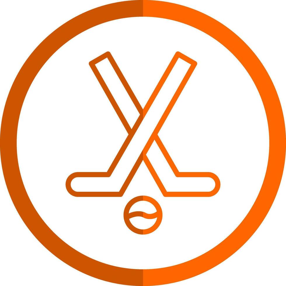 Hockey stick Vector Icon Design