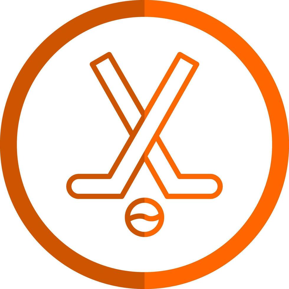 Hockey stick Vector Icon Design